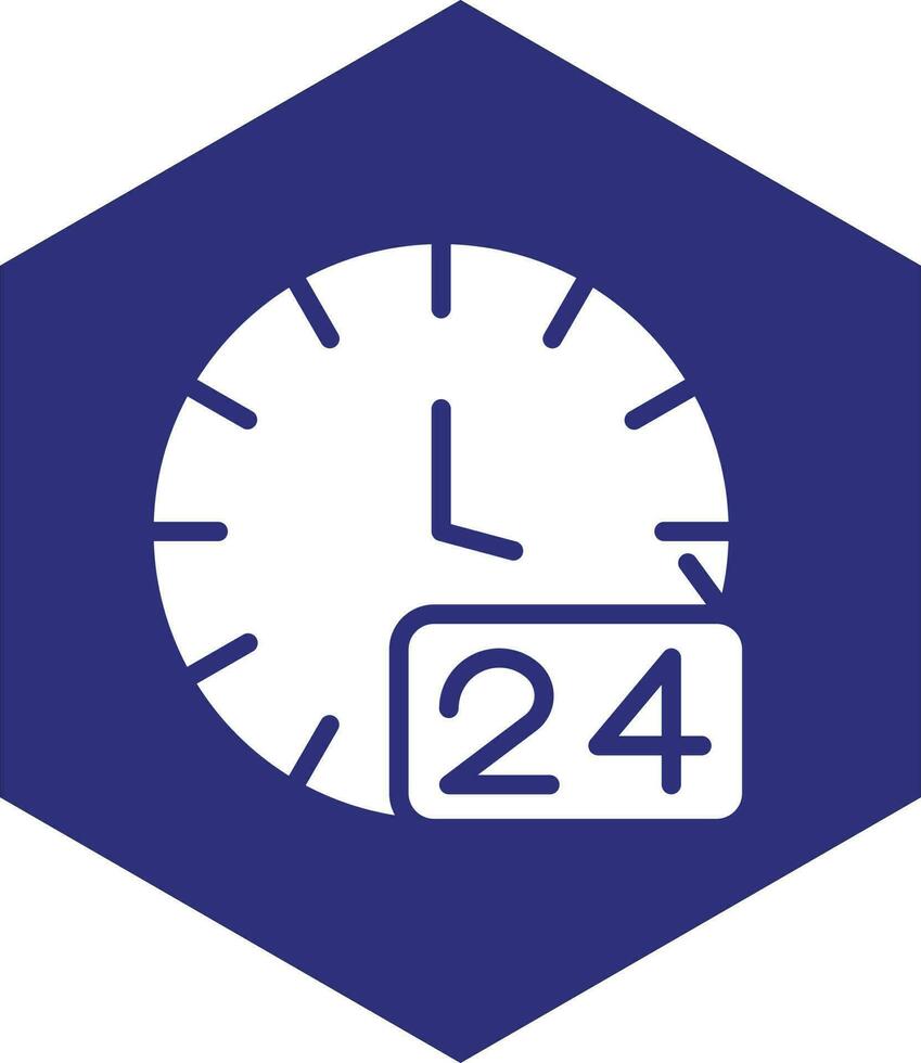 24 Stunden Vektor-Icon-Design vektor