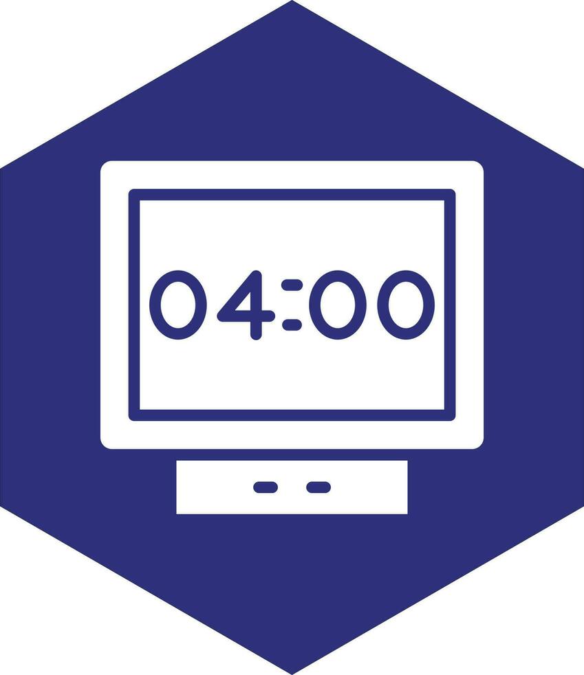 Digitaluhr-Vektor-Icon-Design vektor