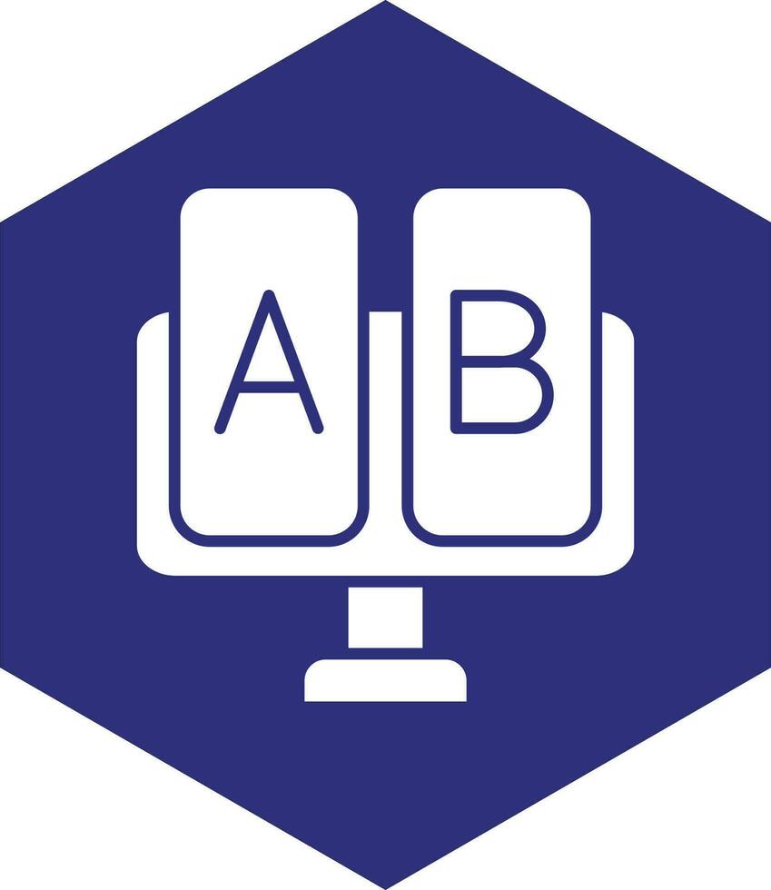 ab-Testvektor-Icon-Design vektor