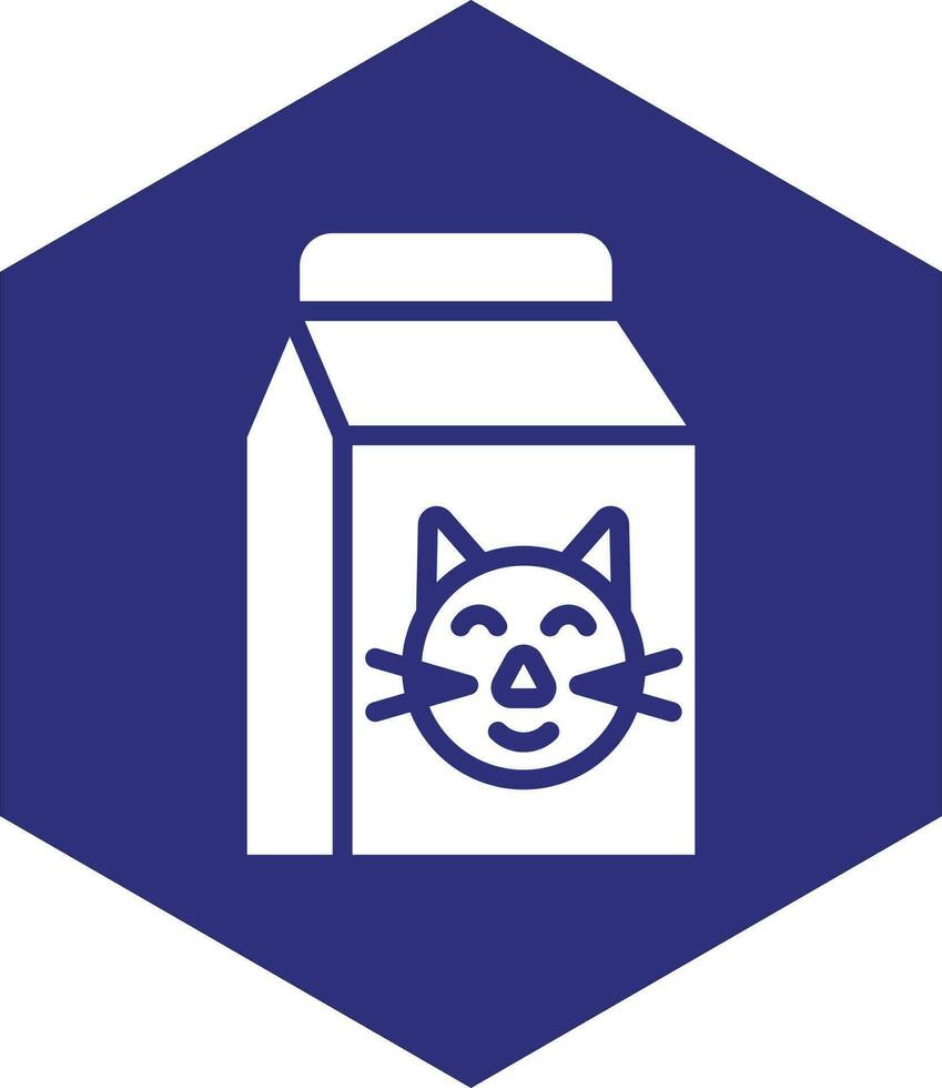 Katze Essen Vektor Symbol Design