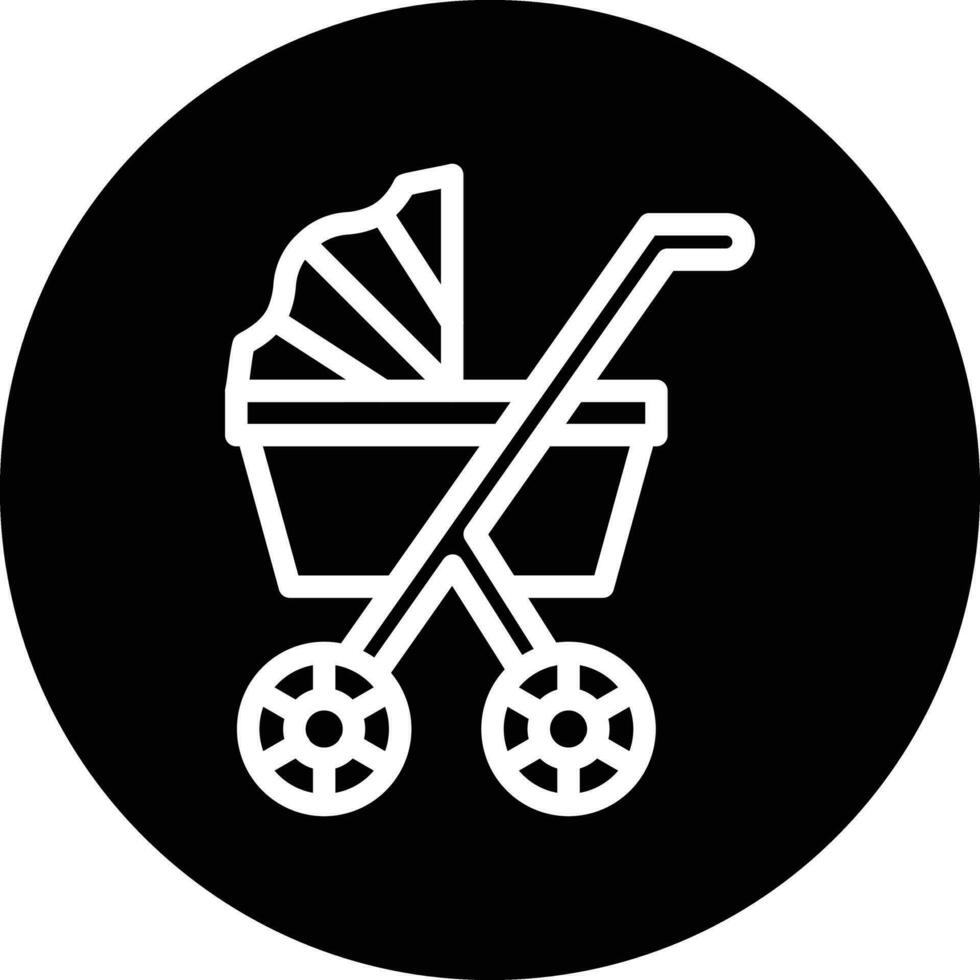 Kinderwagen Vektor Symbol Design