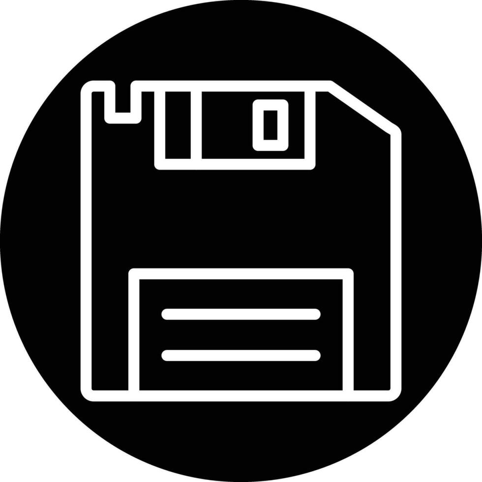 Diskette Platte Vektor Symbol Design