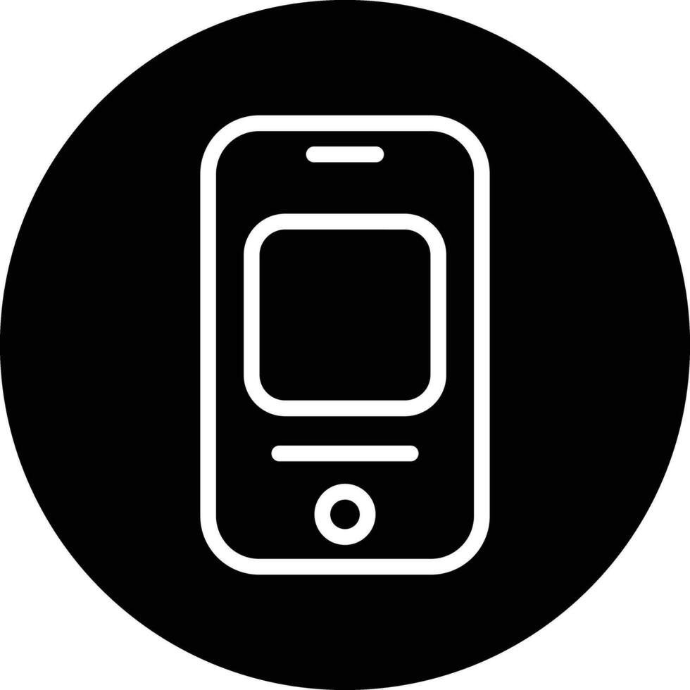 Handy, Mobiltelefon App Vektor Symbol Design