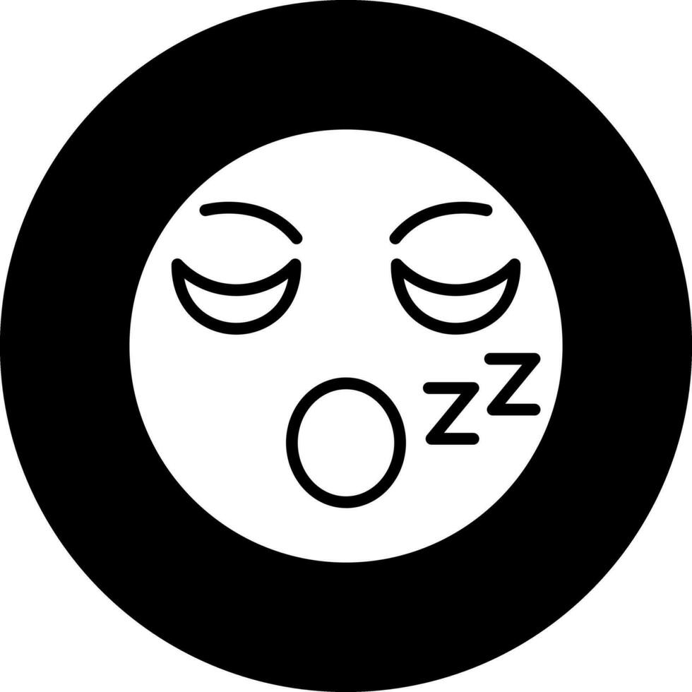 schläfrig Vektor Symbol Design