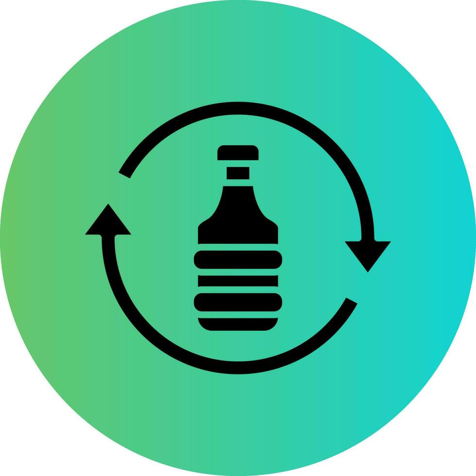 plast återvinna vektor ikon design