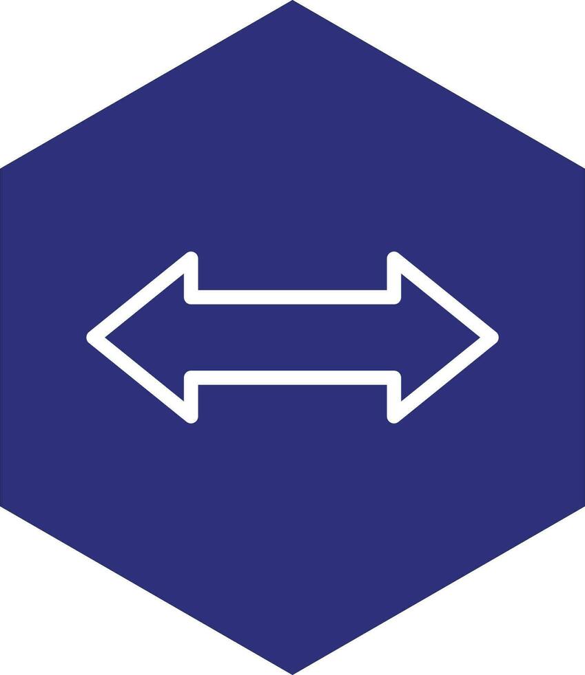 dubbel- pil vektor ikon design