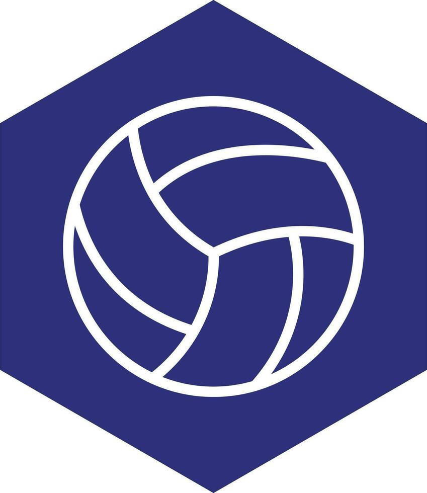 Volleyball-Vektor-Icon-Design vektor