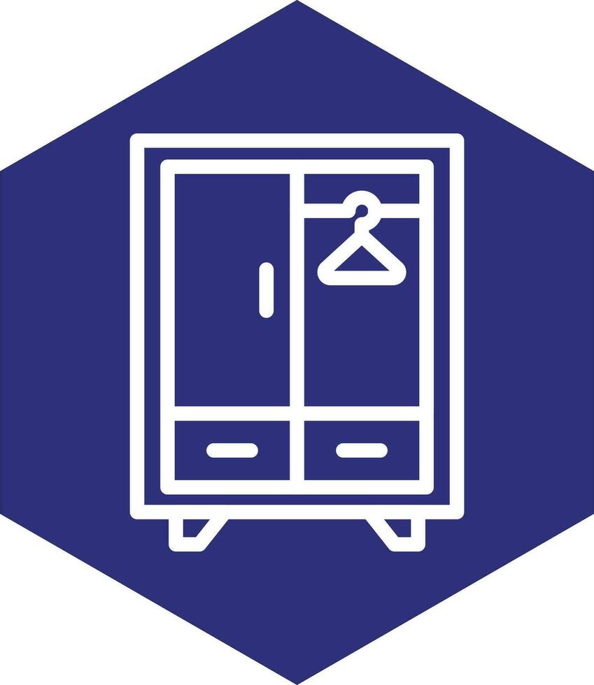 Kleiderschrank-Vektor-Icon-Design vektor