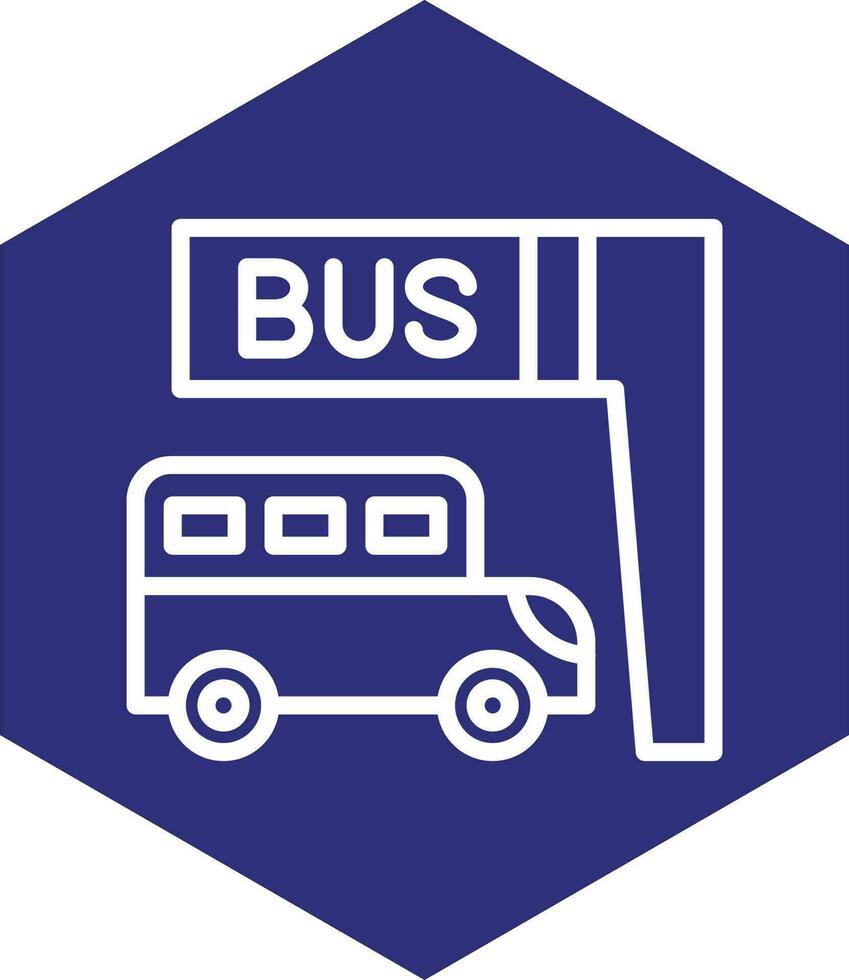 Bus halt Vektor Symbol Design