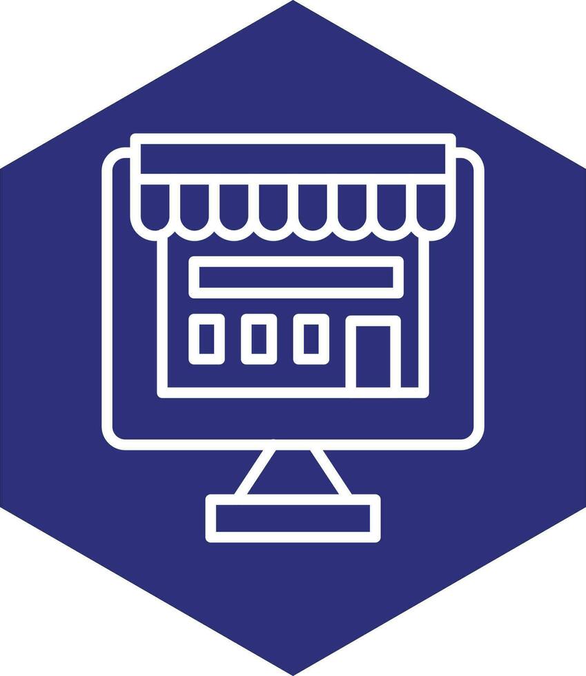 online Geschäft Vektor Symbol Design