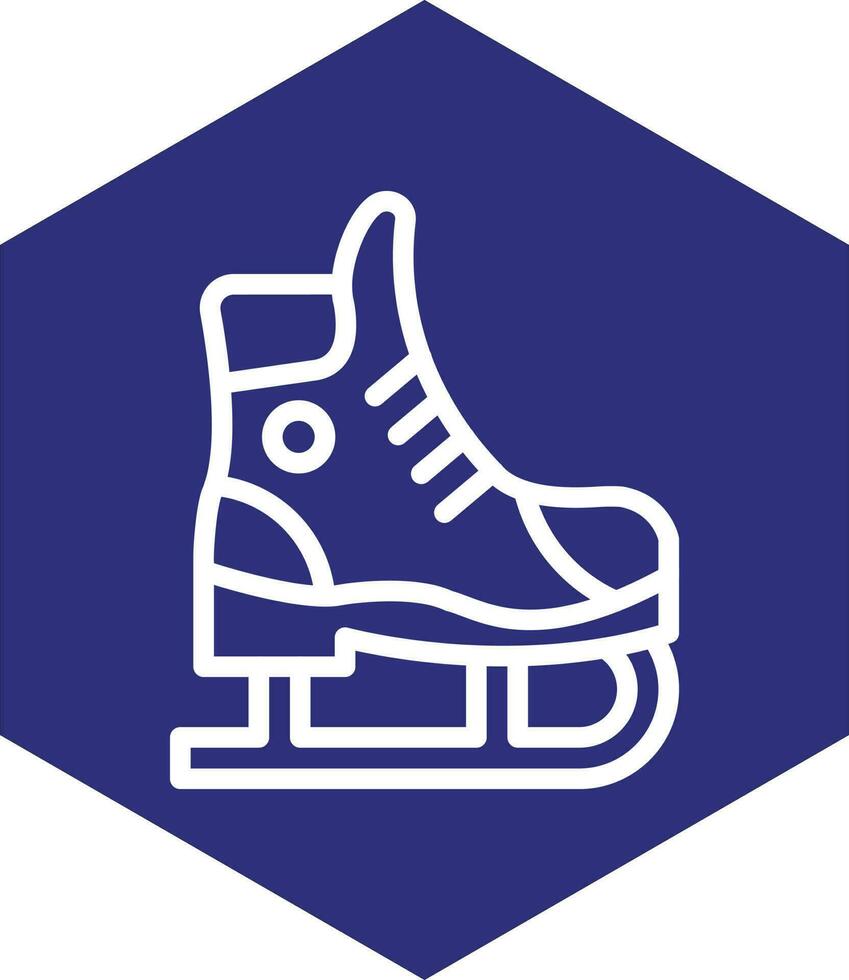 Eis Schlittschuh Vektor Symbol Design