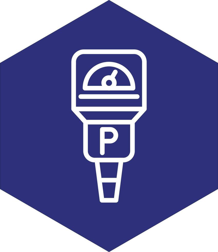 Parkuhr-Vektor-Icon-Design vektor