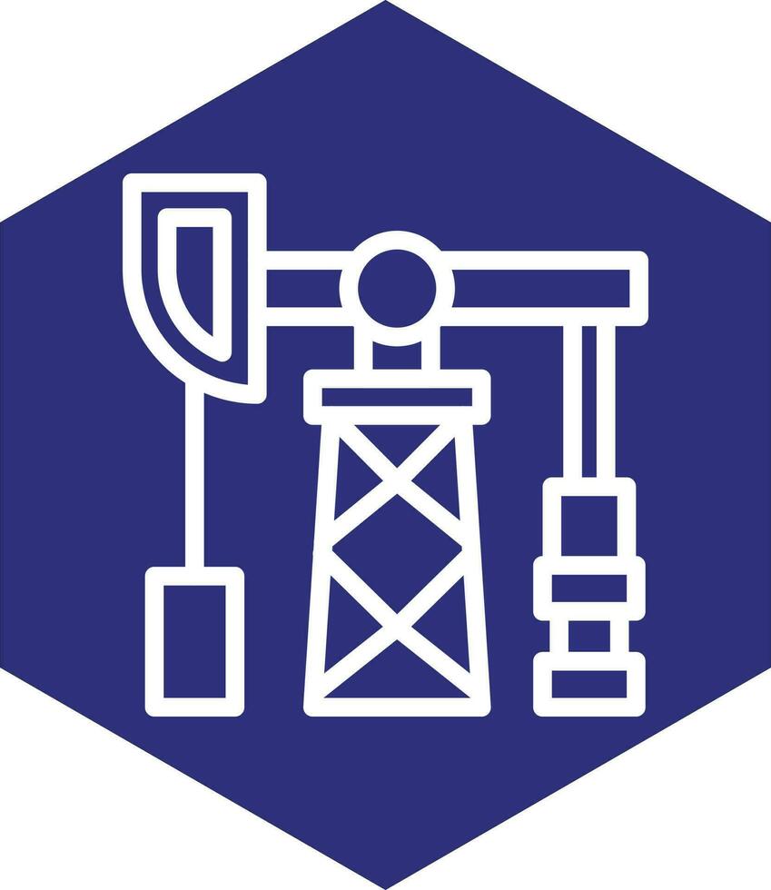 Ölpumpen-Vektor-Icon-Design vektor