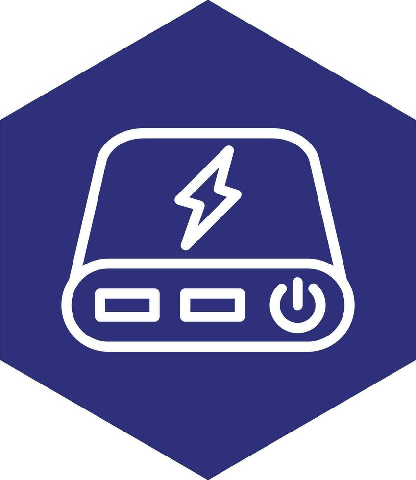 Powerbank-Vektor-Icon-Design vektor