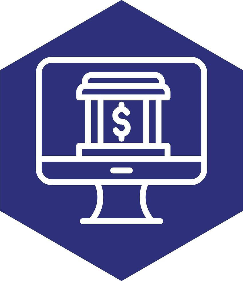 online Bankwesen Vektor Symbol Design