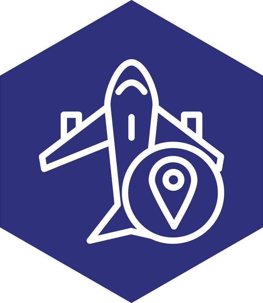 Flug Ort Vektor Symbol Design