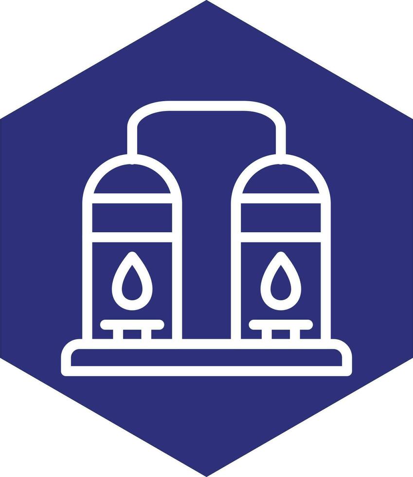 Öl Raffinerie Vektor Symbol Design
