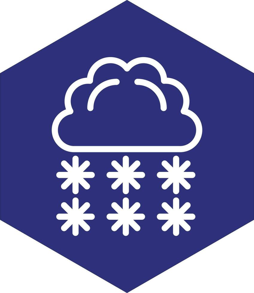 schwer Schnee Vektor Symbol Design