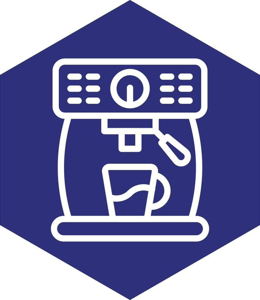 Kaffeemaschine-Vektor-Icon-Design vektor