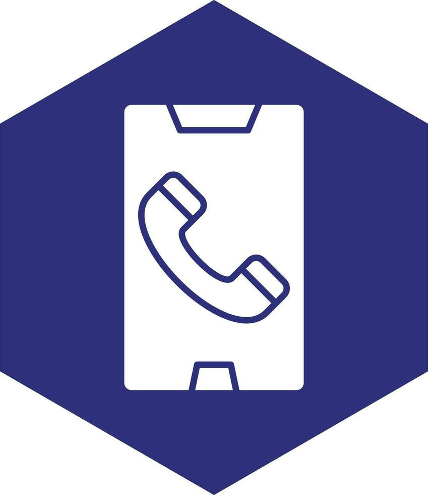 Handy, Mobiltelefon Anruf Vektor Symbol Design