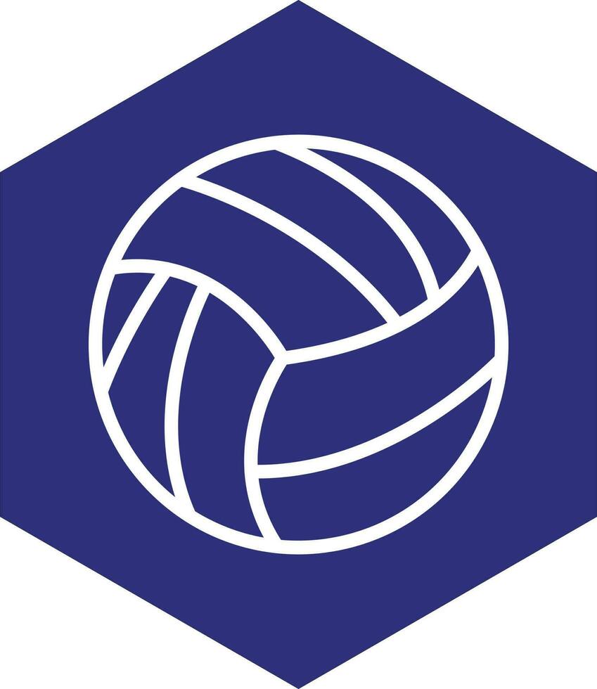 Volleyball-Vektor-Icon-Design vektor