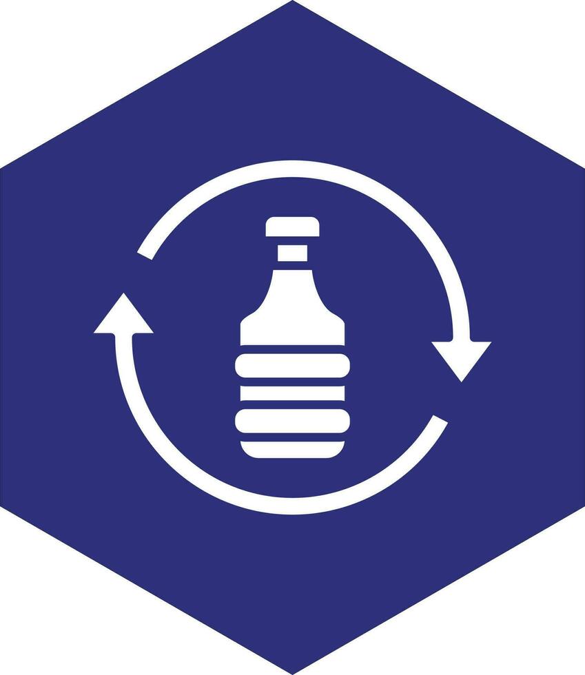 Plastik recyceln Vektor Symbol Design