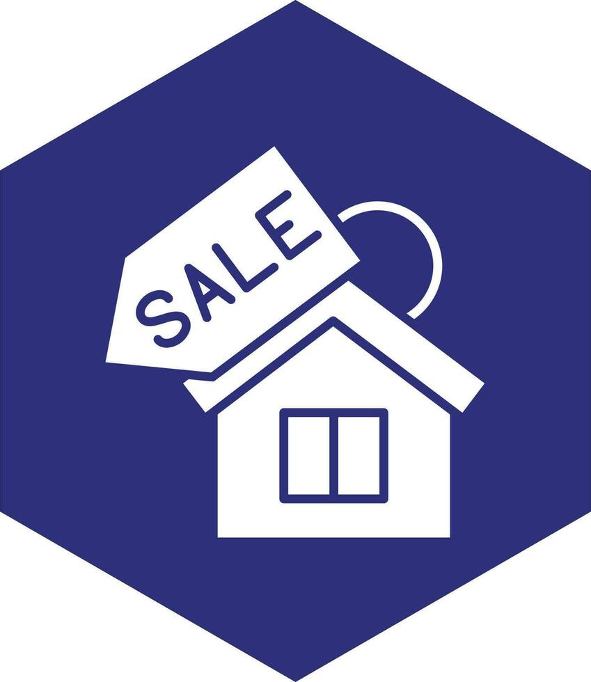 hus försäljning vektor ikon design