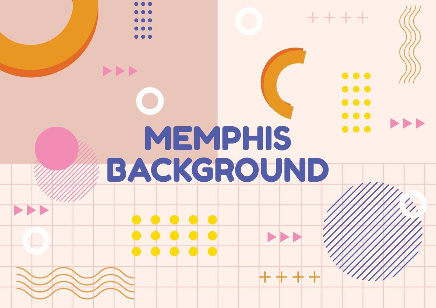 Memphis Design Hintergrund modernes Design vektor