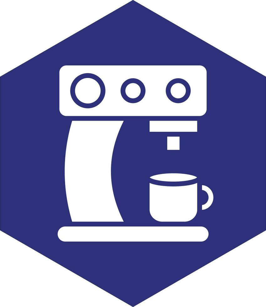 Kaffeemaschine-Vektor-Icon-Design vektor