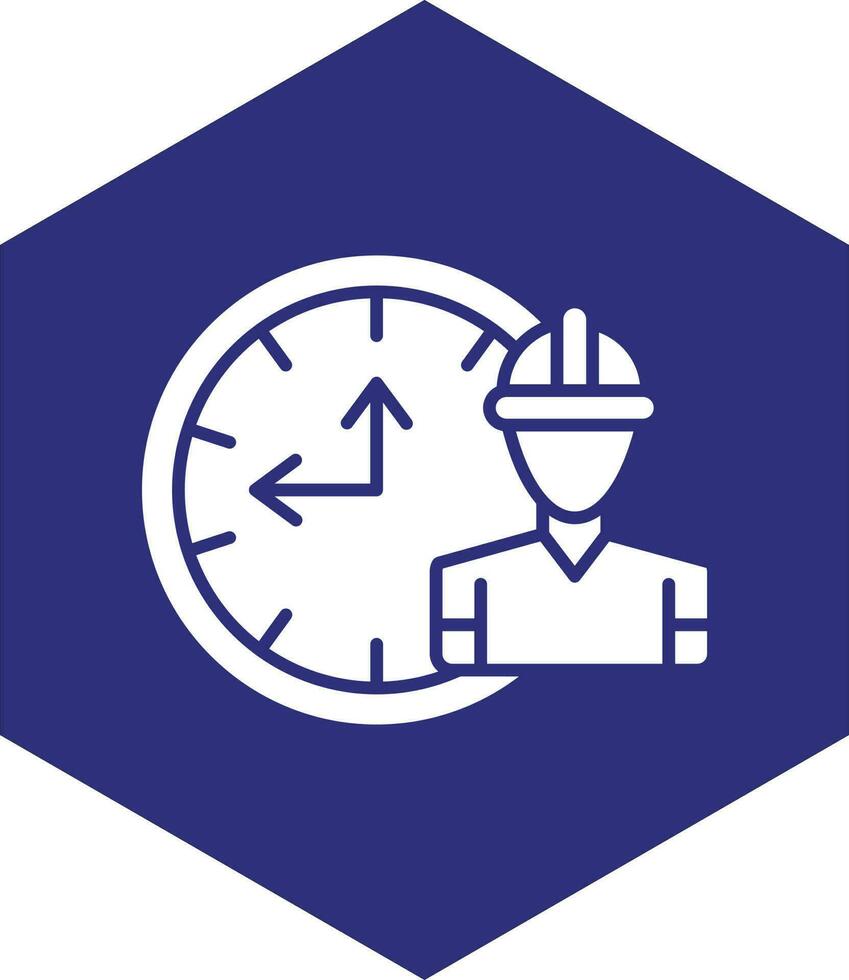 Arbeitszeiten Vektor-Icon-Design vektor