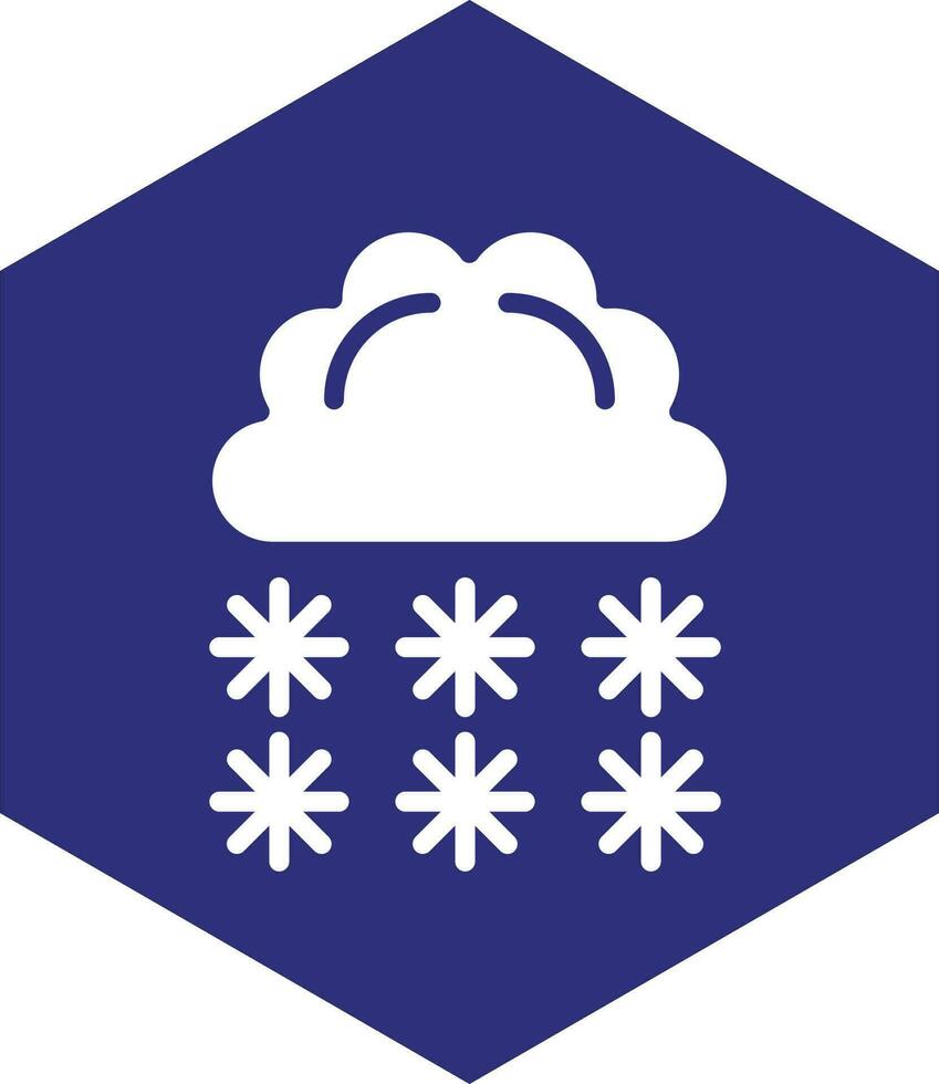 tung snö vektor ikon design