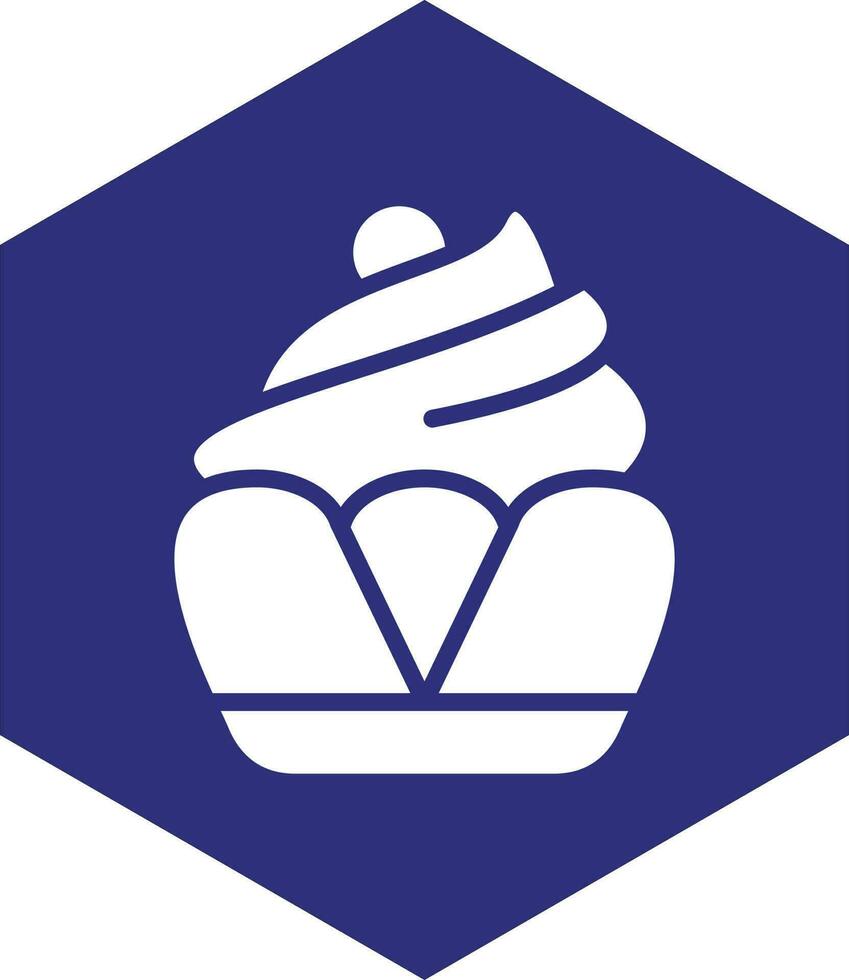 Cupcake-Vektor-Icon-Design vektor