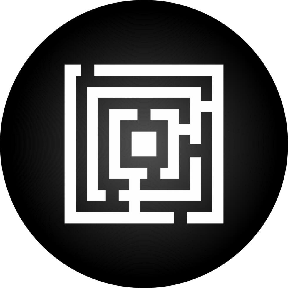 Labyrinth-Vektor-Symbol vektor