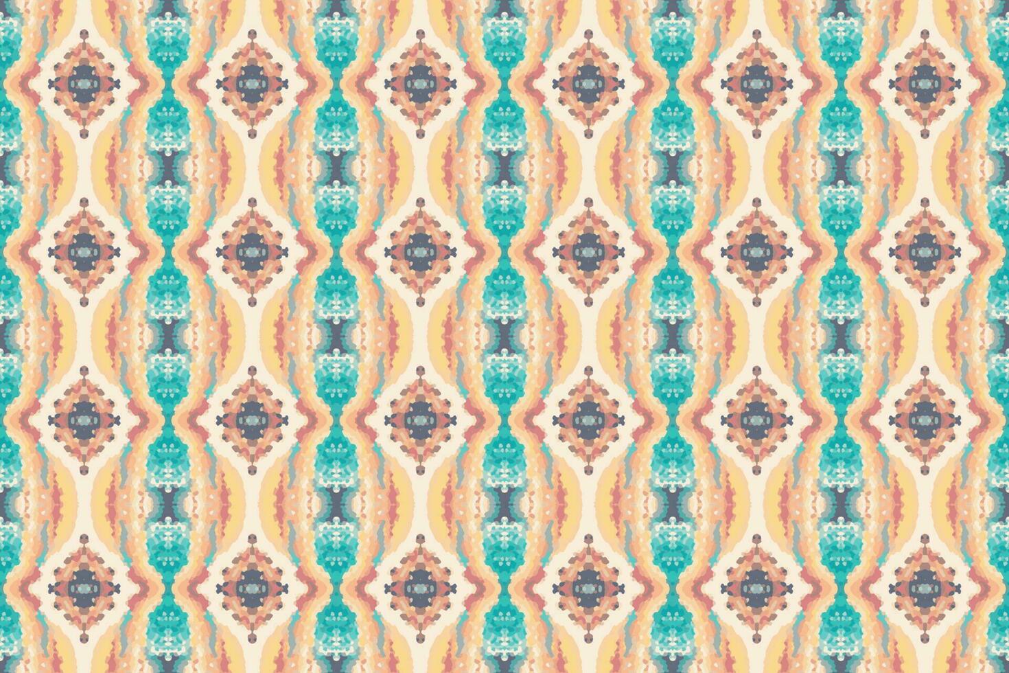 sömlös batik mönster, geometrisk stam- mönster, det liknar etnisk boho, aztek stil,ikat stil.lyx dekorativ tyg mönster för känd banners.designade för använda sig av tyg, gardin, matta, batik vektor