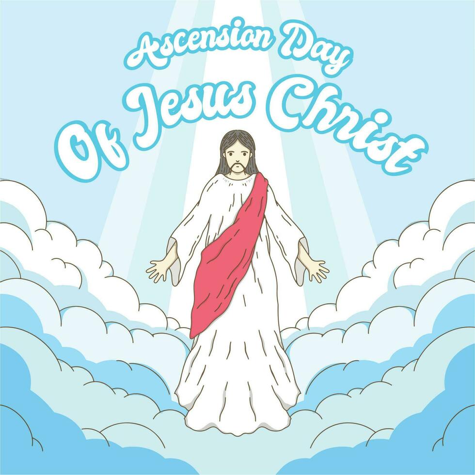 uppstigning dag av Jesus christ vektor