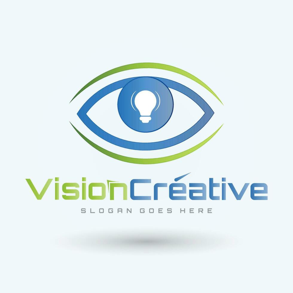 Auge Logo Design Vektor Vorlage. bunt Medien Symbol. kreativ Vision Logo Konzept. bunt Auge Logo Vision.