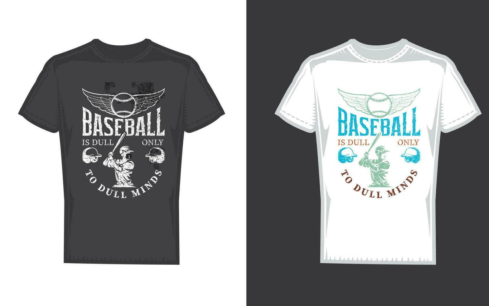 baseboll logotyp och t-shirt design vektor