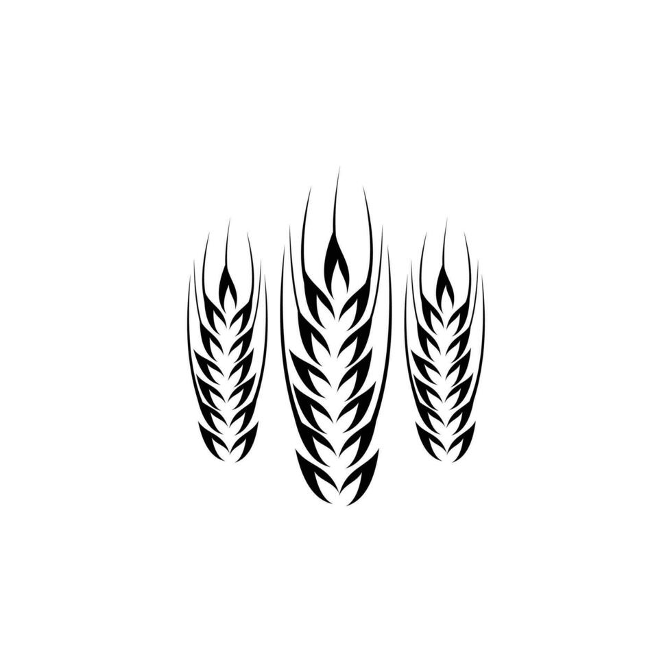 Weizen-Symbol-Logo-Design vektor
