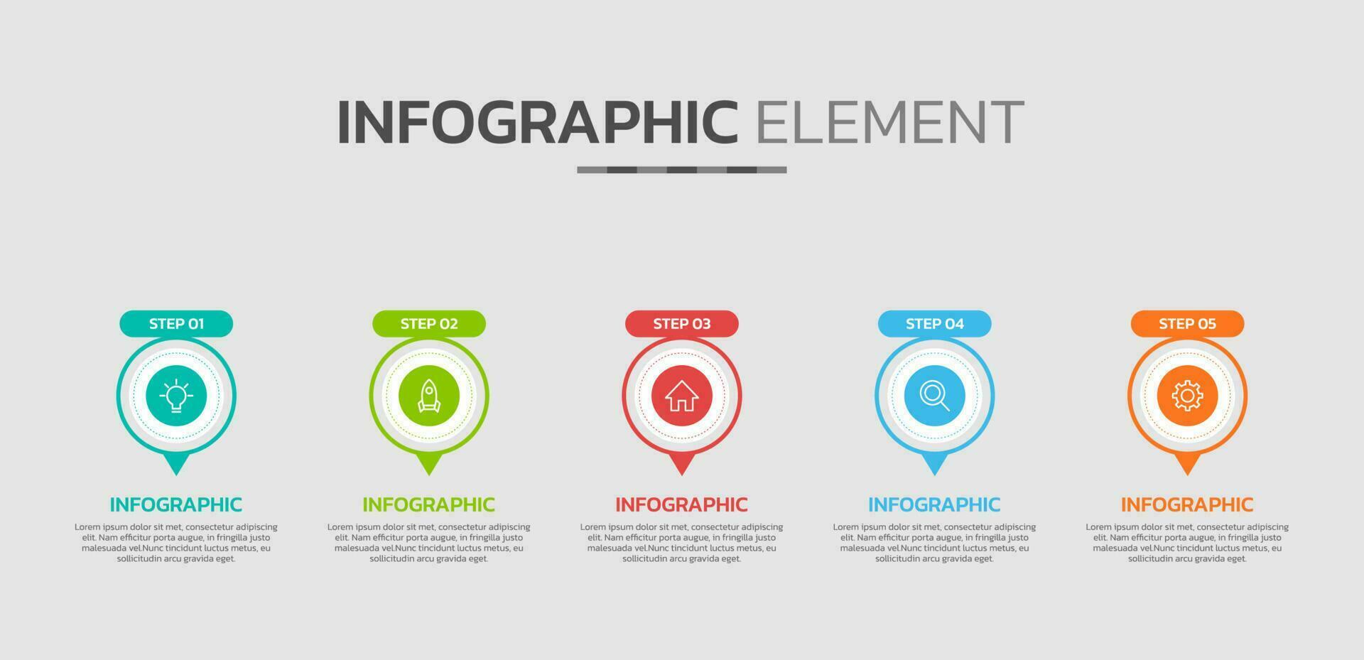 kreativ infographic design mall vektor