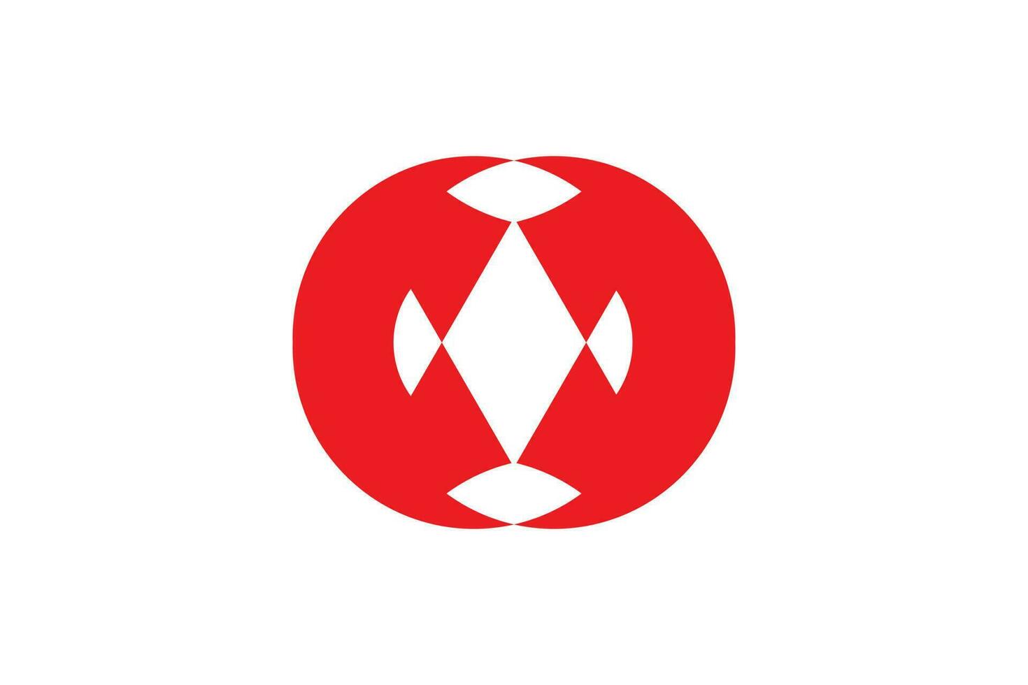 abstrakt rot Kreis Logo Probe, Vektor Illustration. rot Kreis