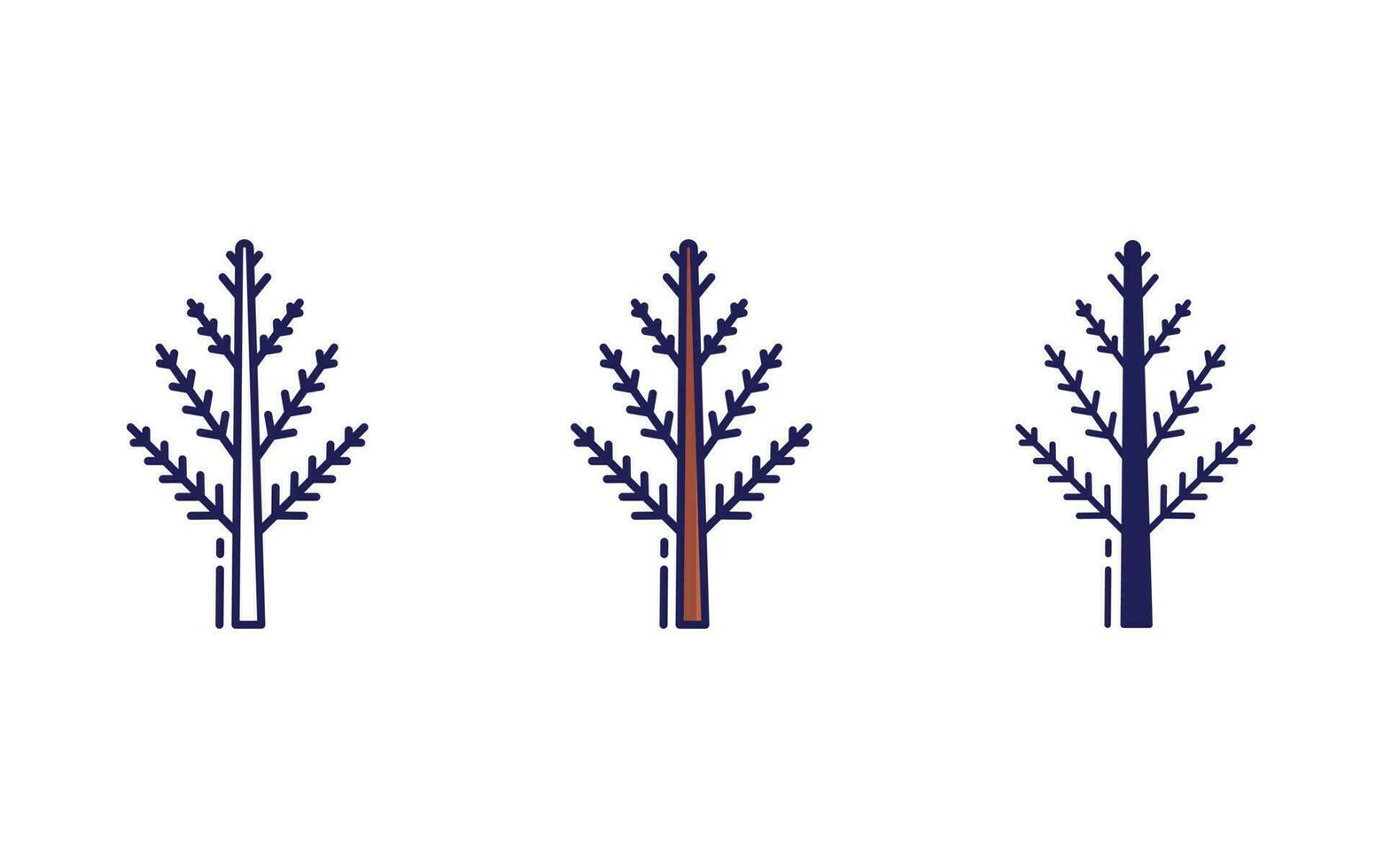 Baum-Vektor-Symbol vektor