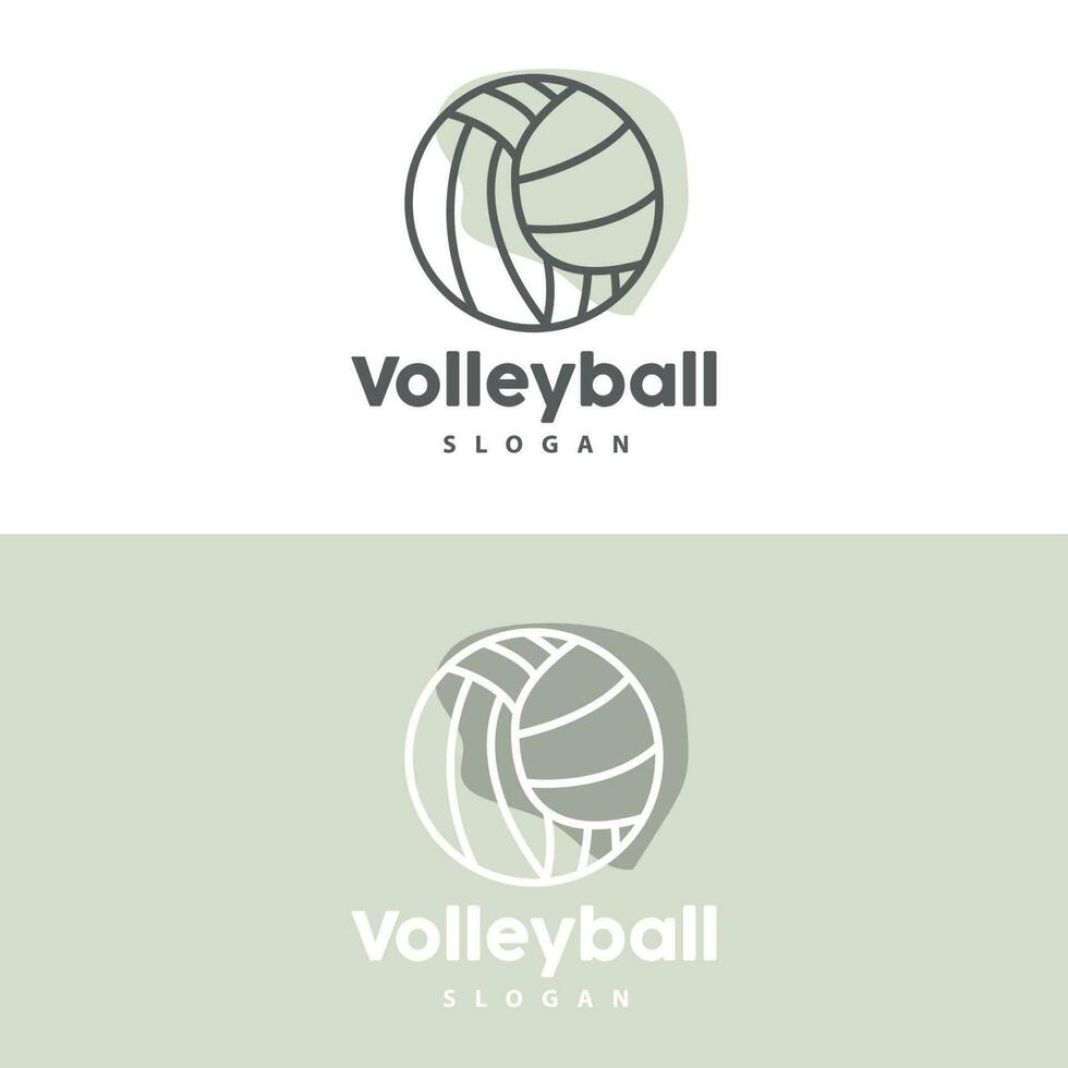 volleyboll logotyp, sport enkel design, värld sporter turnering vektor, illustration symbol ikon vektor