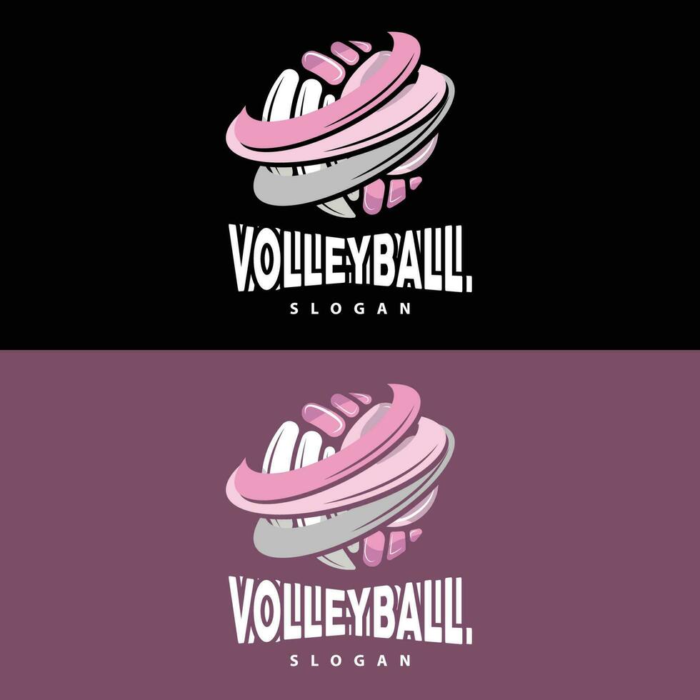 Volleyball Logo, Sport einfach Design, Welt Sport Turnier Vektor, Illustration Symbol Symbol vektor