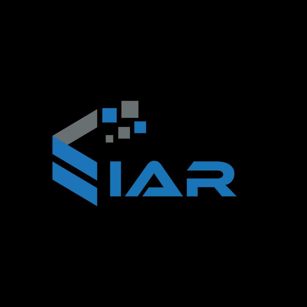 iar brev logotyp design på svart bakgrund. iar kreativ initialer brev logotyp begrepp. iar brev design. vektor