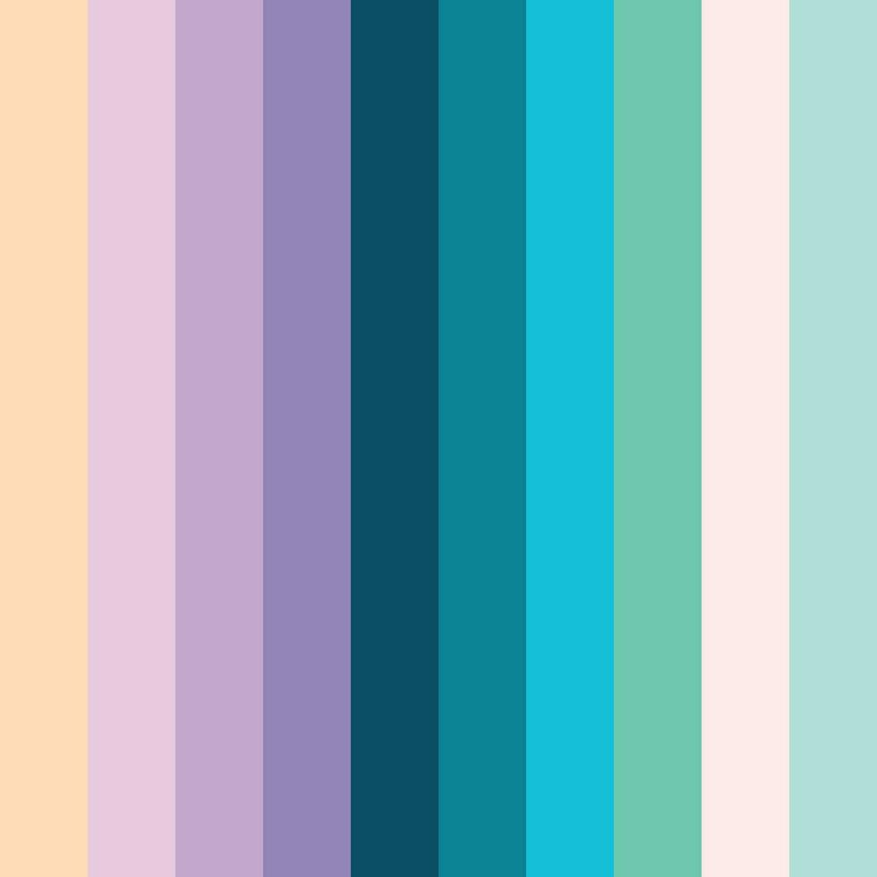 samling Färg palett, pastell. platt vektor illustration. inkludera de Färg av de pastell Färg samling.