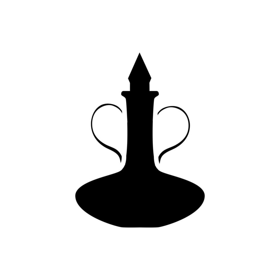 flaska ikon vektor. parfym illustration tecken. trolldryck symbol eller logotyp. vektor