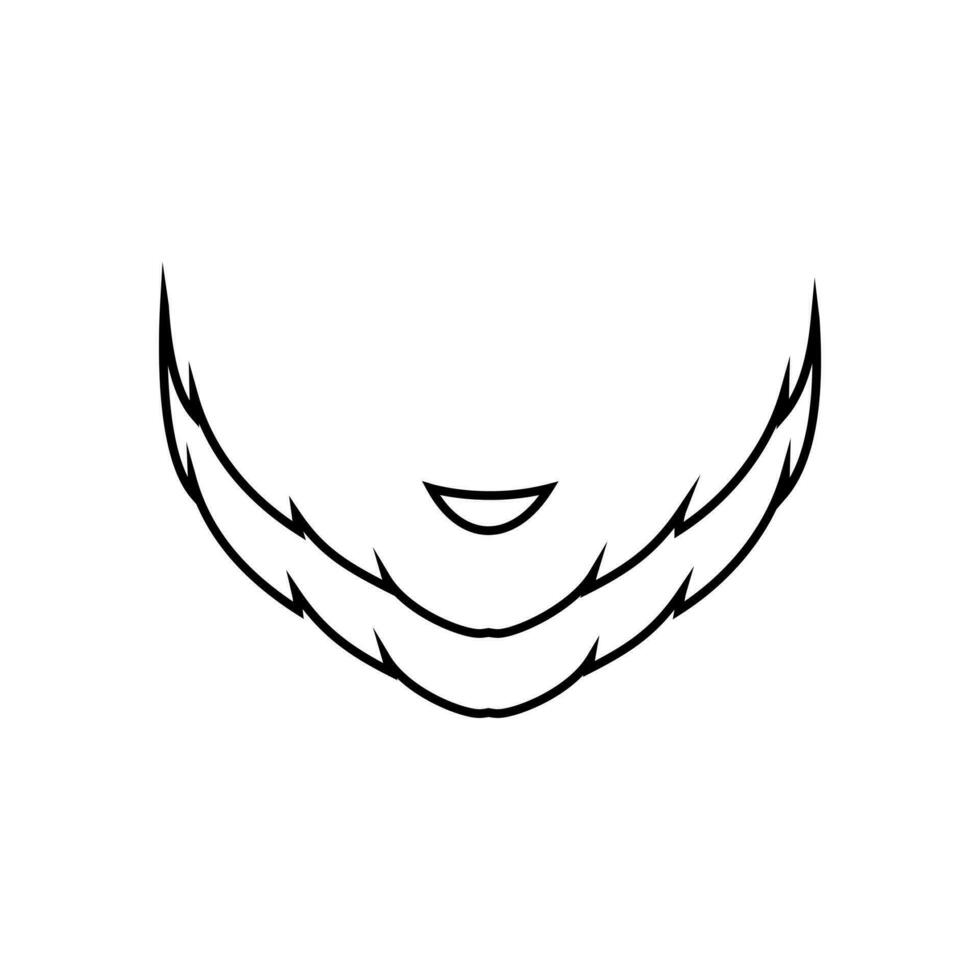Bart Symbol Vektor. Friseur Illustration unterzeichnen. Friseur Symbol. vektor