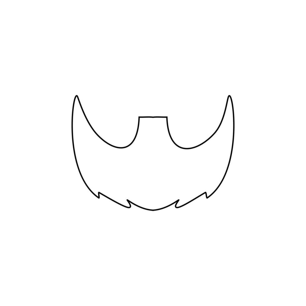 Bart Symbol Vektor. Friseur Illustration unterzeichnen. Friseur Symbol. vektor