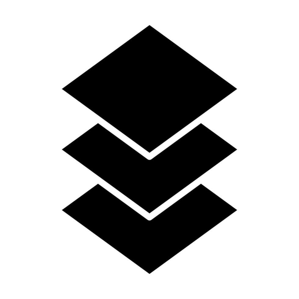 Stapel Symbol Design vektor