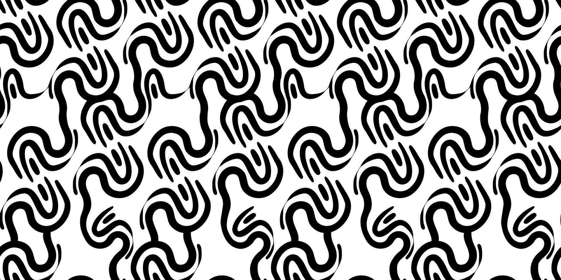 psychedelic vågig rader sömlös mönster vektor illustration